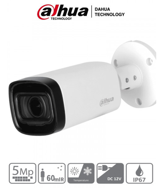 Dahua  DH-HAC-HFW1500RN-Z-IRE6 Bullet Analog Camera Motorized 5Mp