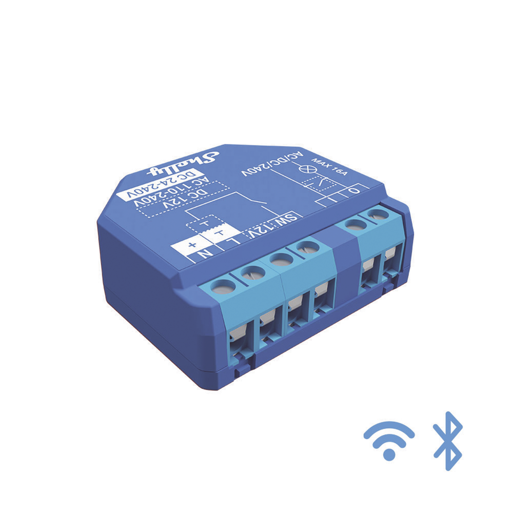 Shelly Plus1 Smart Wifi Relay 16A 110-230 V