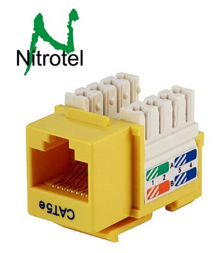 Nitrotel Keystone Jack Cat5e Certificado