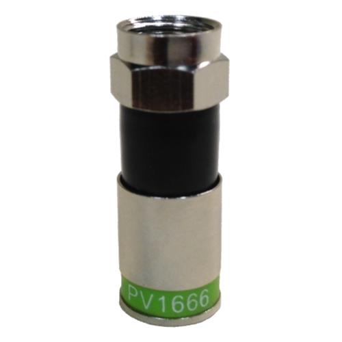 Conector Compresion RG6 Roscable Hembra